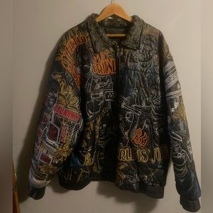 Vintage Pelle Pelle “Scarface” Leather Bomber Jacket